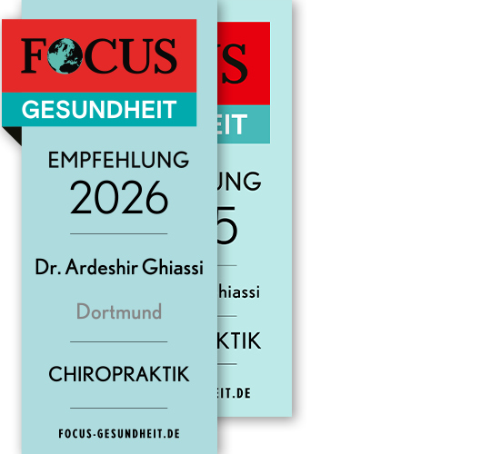 Auszeichnung Focus Empfehlung Chiropraktik Dortmund Dr. Ghiassi
